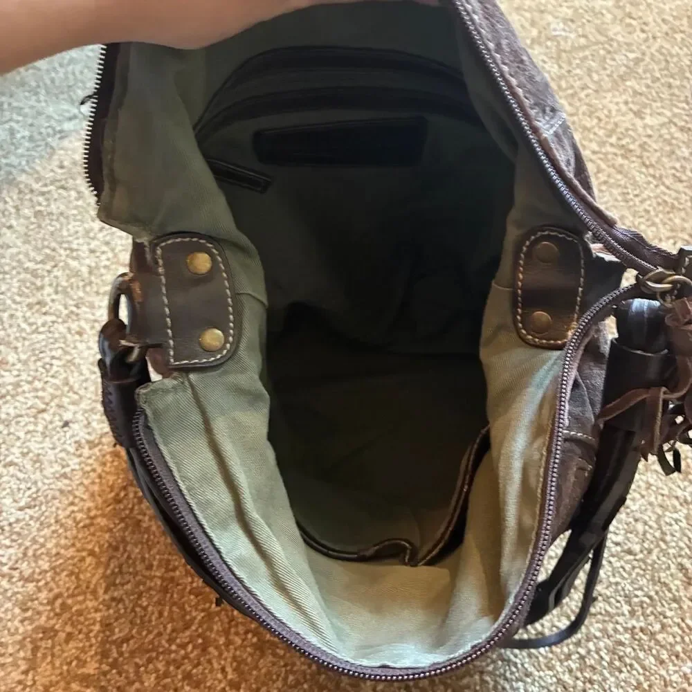 Coldwater-creek Women's Brown and Grey Bag